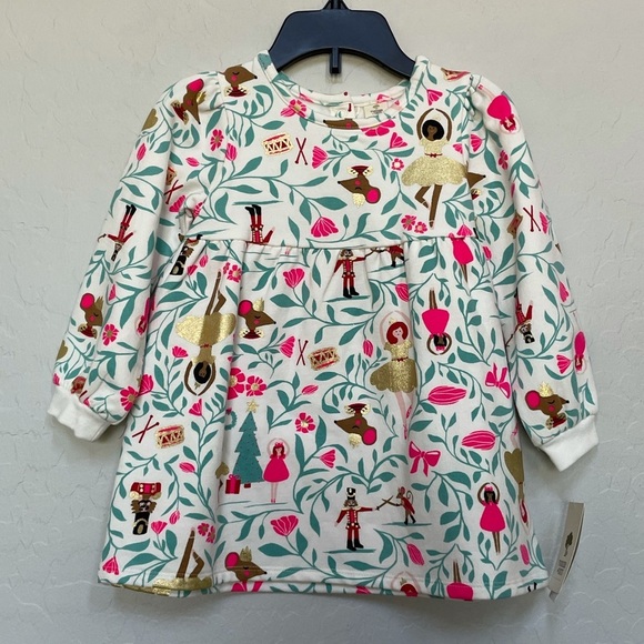 New Tucker + Tate Holiday Nutcracker Sweater Dress size 3M - Picture 1 of 6